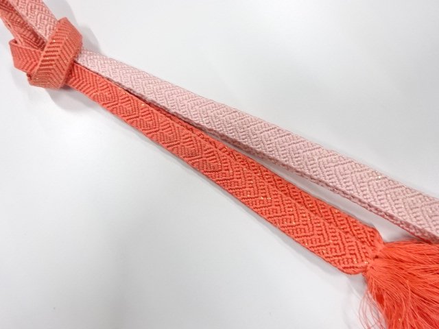 JAPANESE KIMONO / HAND-TIED OBIJIME